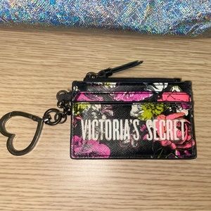 Pink Victoria’s Secret Zippered Wallet Coin Purse mini bag keychain